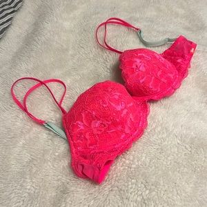 VS Pink Lightly Lined Demi Bra